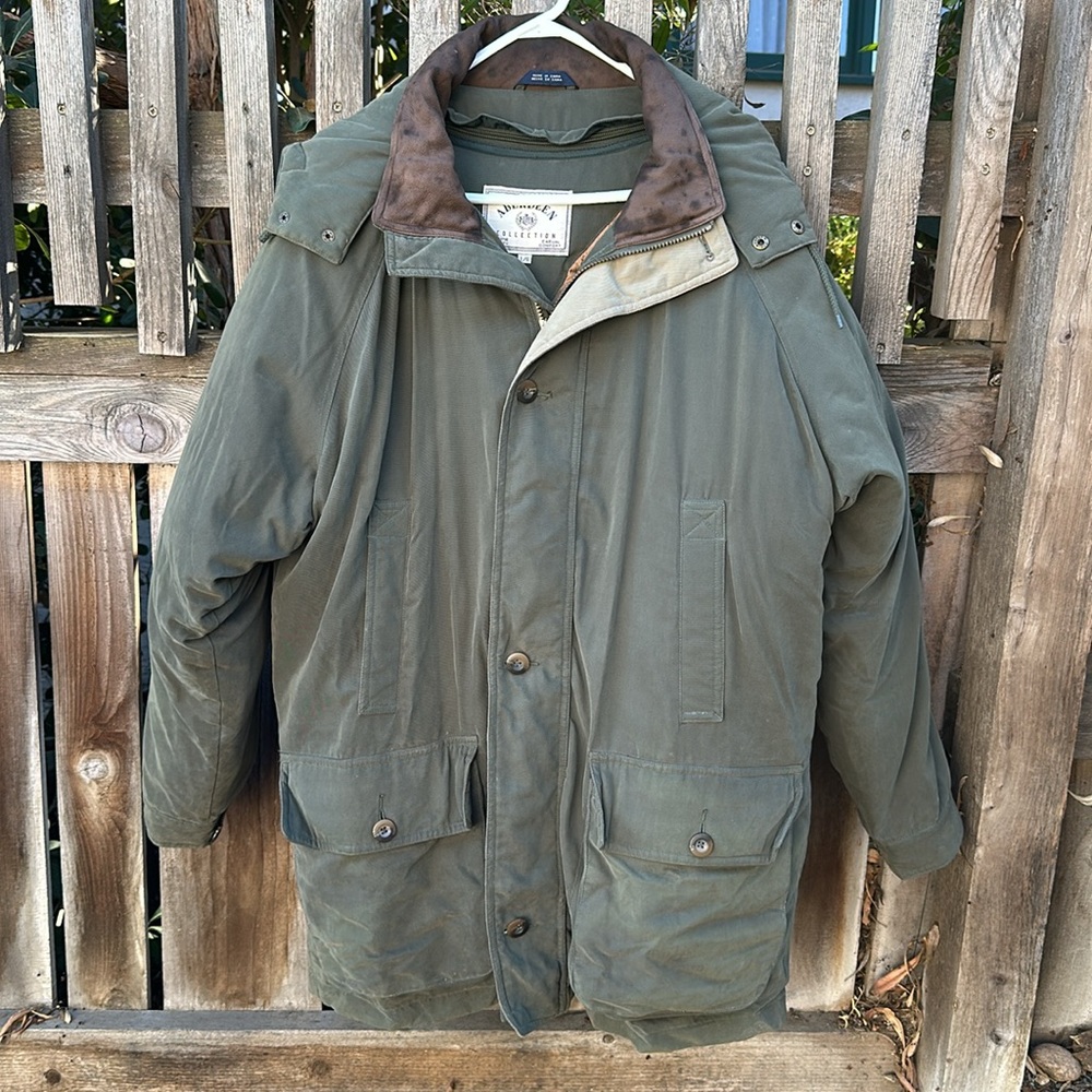 Stadium Jacket with Zip Out Down Lining and Removable Hood